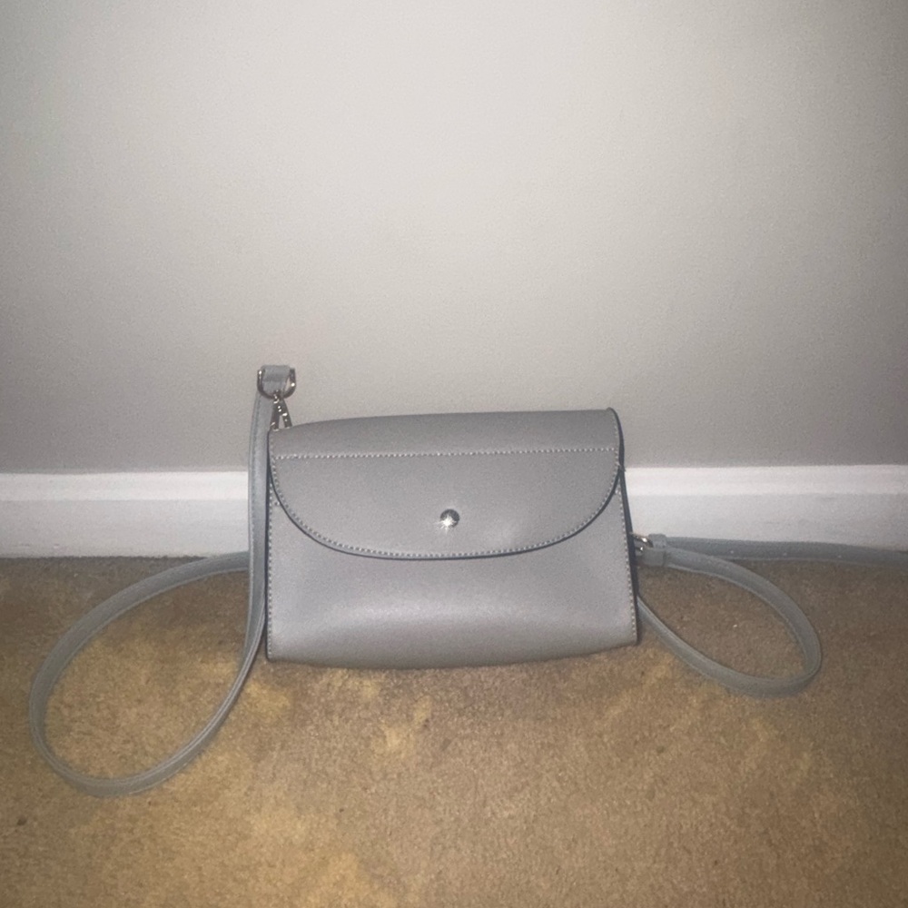 Elegant Gray Women's Crossbody Bag